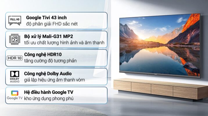 Xiaomi Google TV A L43MA-AFSEA 43 inch Full HD