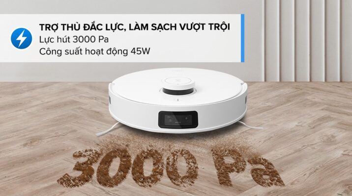 Robot hút bụi lau nhà Ecovacs T10 có công suốt hút cực mạnh