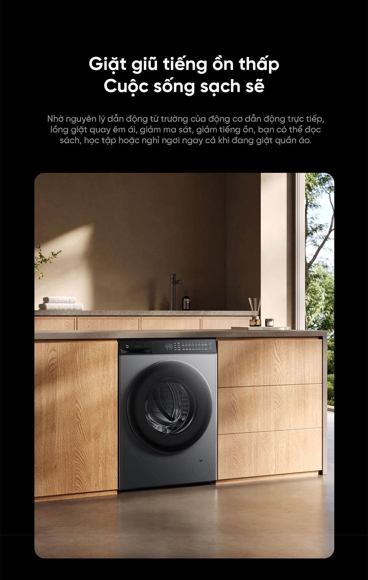 Máy giặt Xiaomi Mijia MJ108, giặt 10kg, 26 chương trình giặt