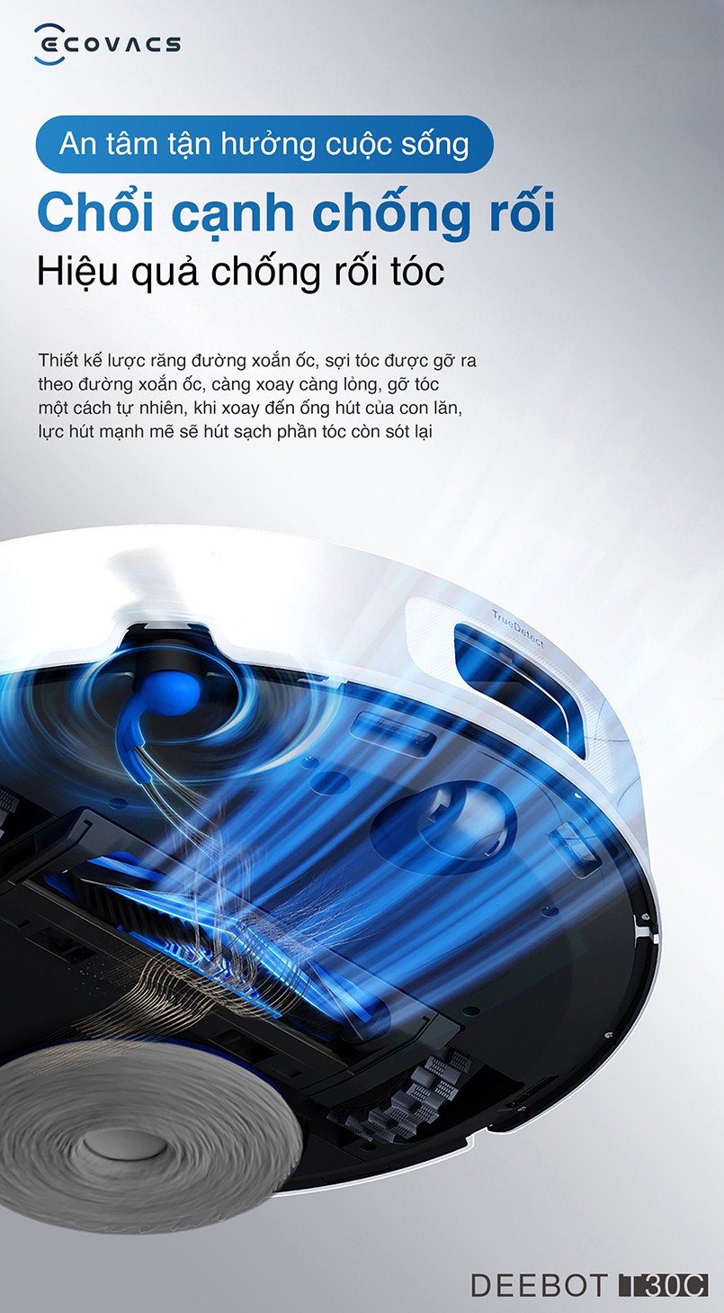 Chổi cạnh chống rối Ecovacs T30C