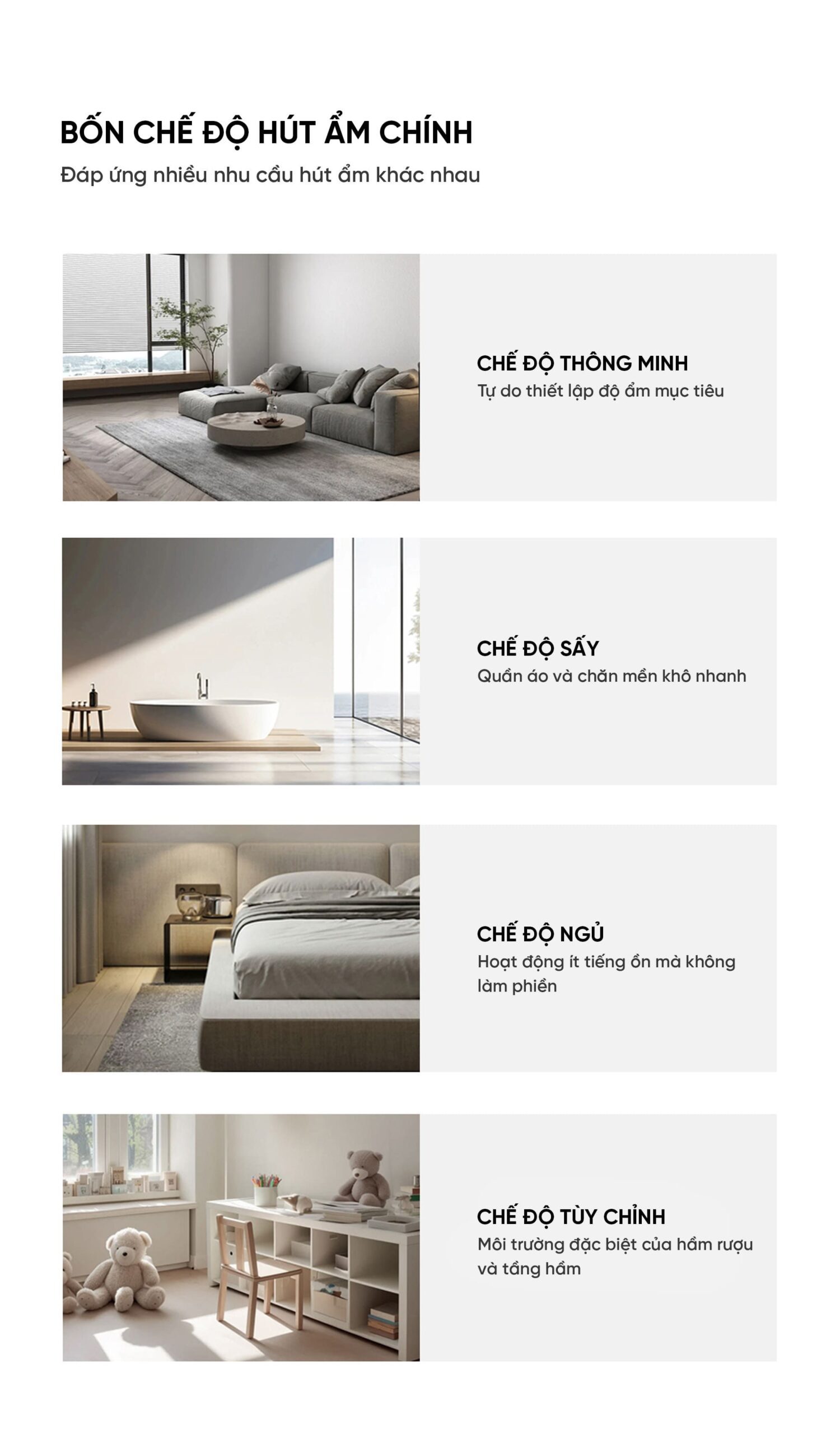 Máy hút ẩm thông minh Xiaomi VINO 40L | Giá tốt