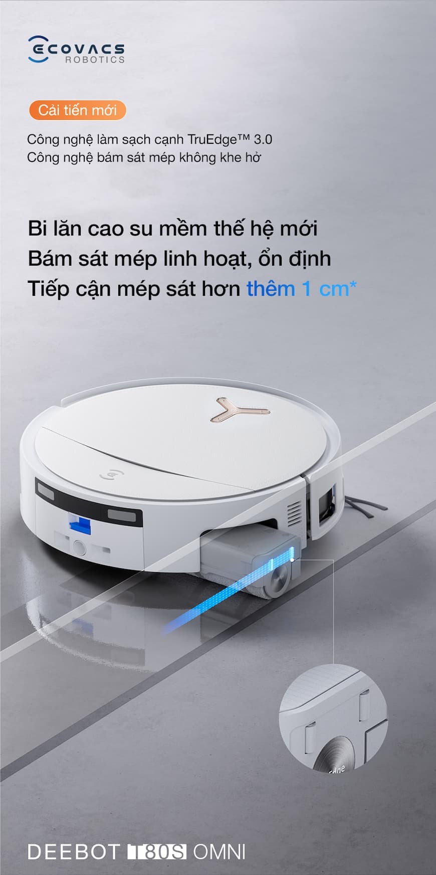 Ưu điểm nổi bật của robot hút bụi lau nhà Ecovacs Deebot T80S Omni