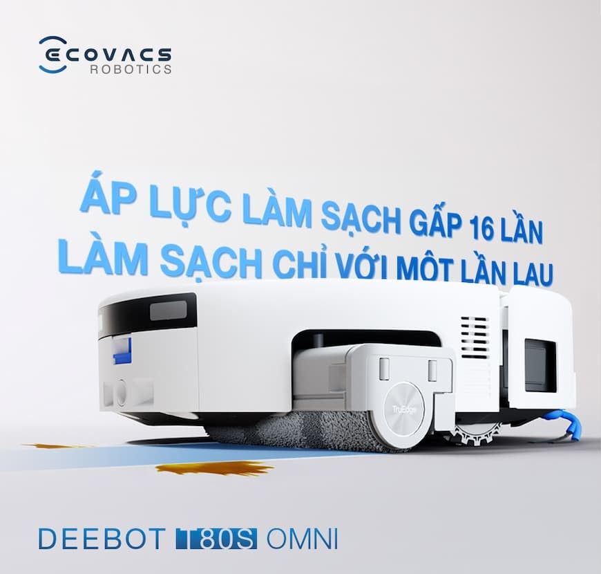 Robot hút bụi lau nhà Ecovacs Deebot T80S Omni