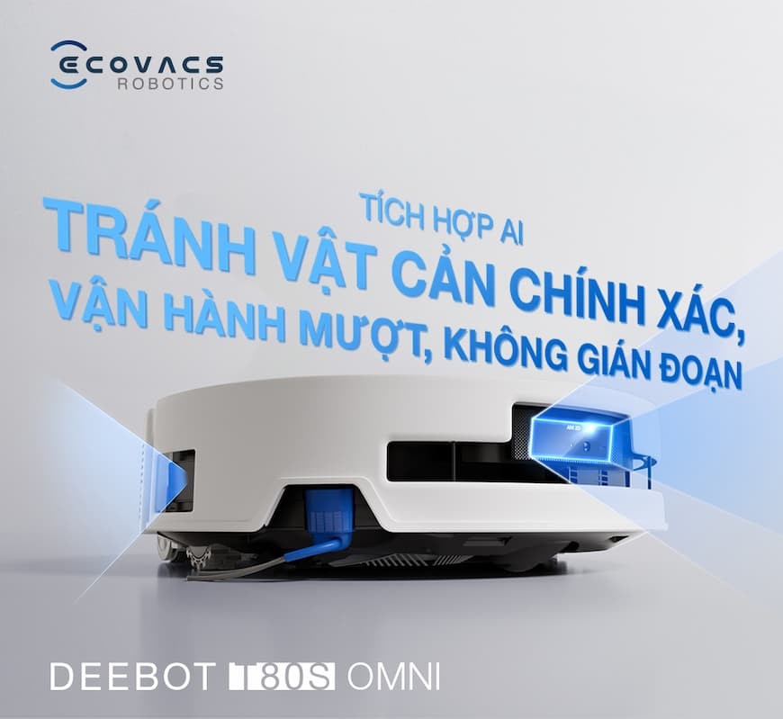 Ưu điểm nổi bật của robot hút bụi lau nhà Ecovacs Deebot T80S Omni