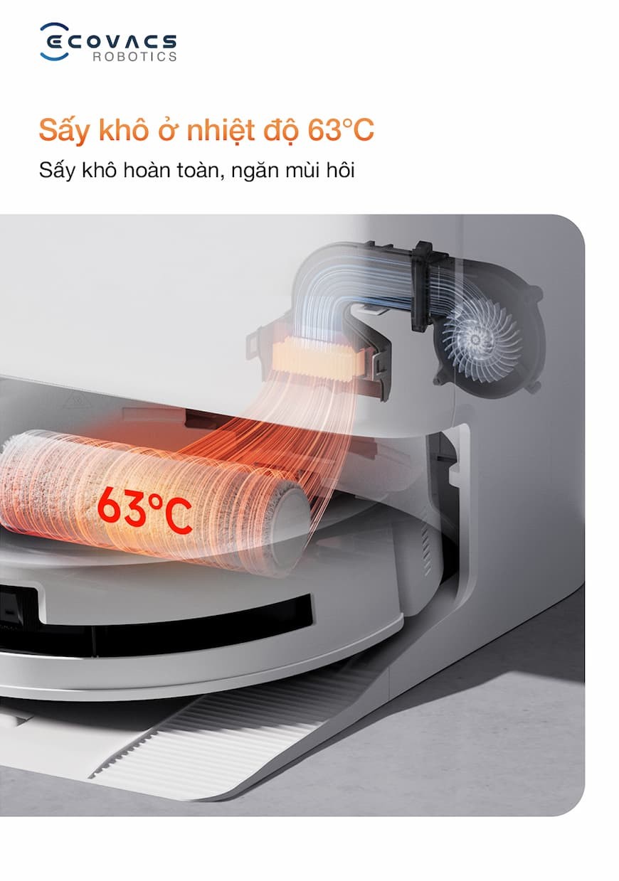 Ưu điểm nổi bật của robot hút bụi lau nhà Ecovacs Deebot T80S Omni