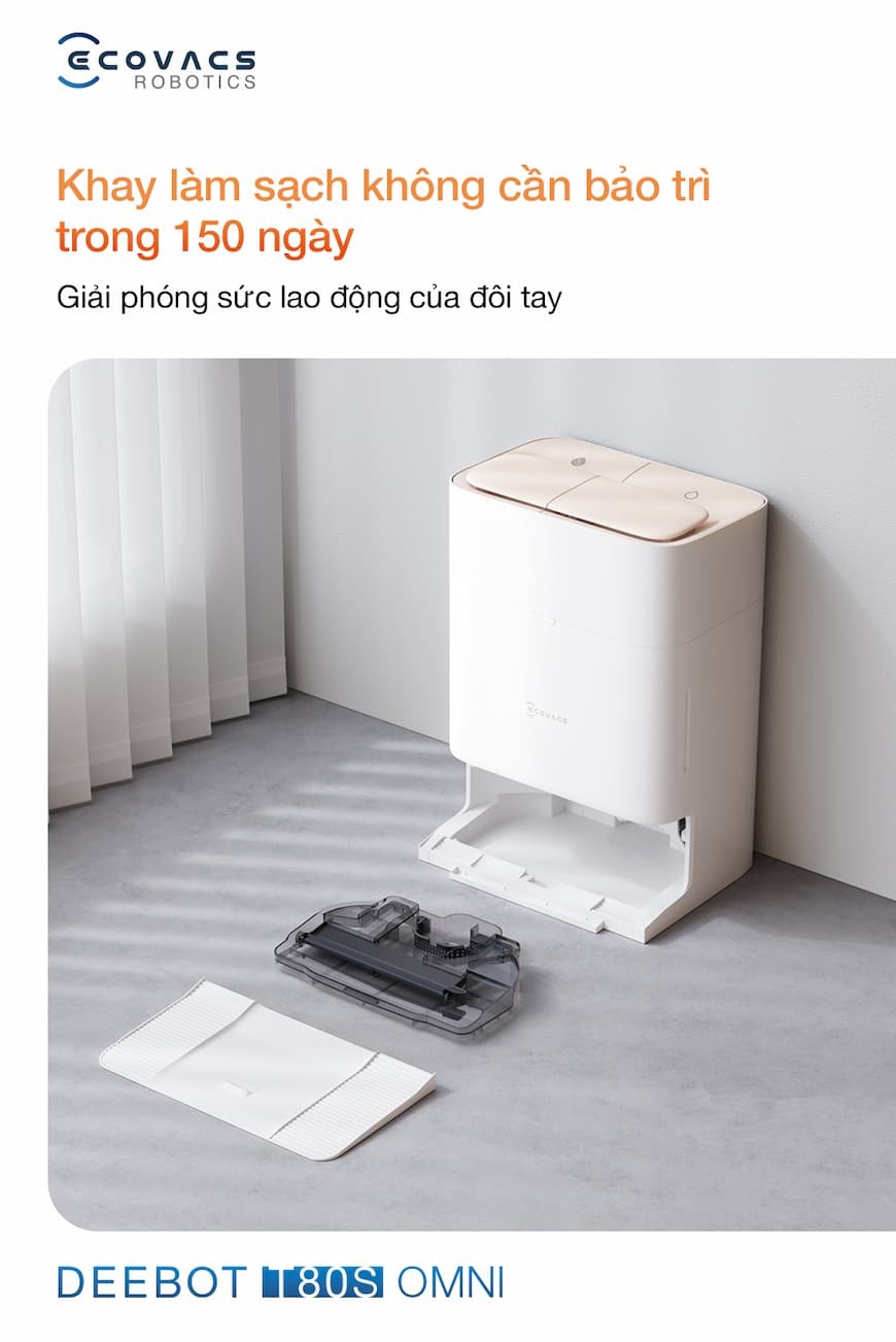 Ưu điểm nổi bật của robot hút bụi lau nhà Ecovacs Deebot T80S Omni