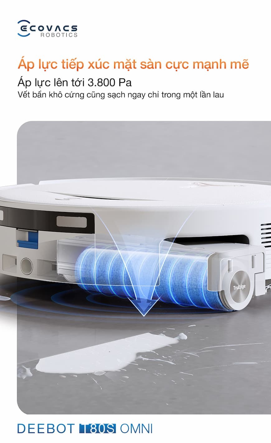 Sự khác biệt Robot hút bụi lau nhà Ecovacs Deebot T80S Omni