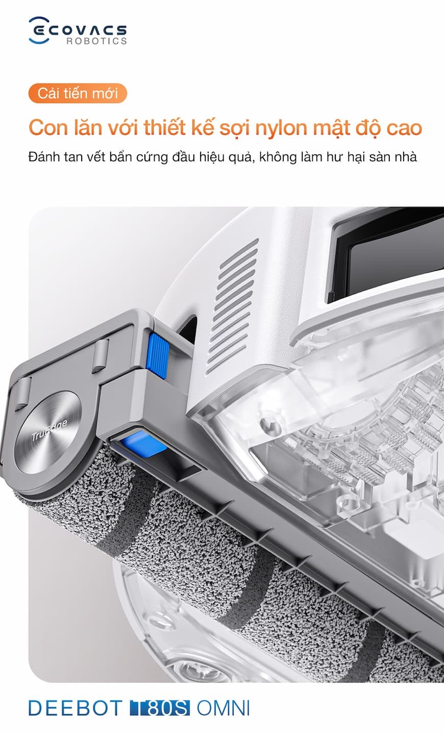 Sự khác biệt Robot hút bụi lau nhà Ecovacs Deebot T80S Omni