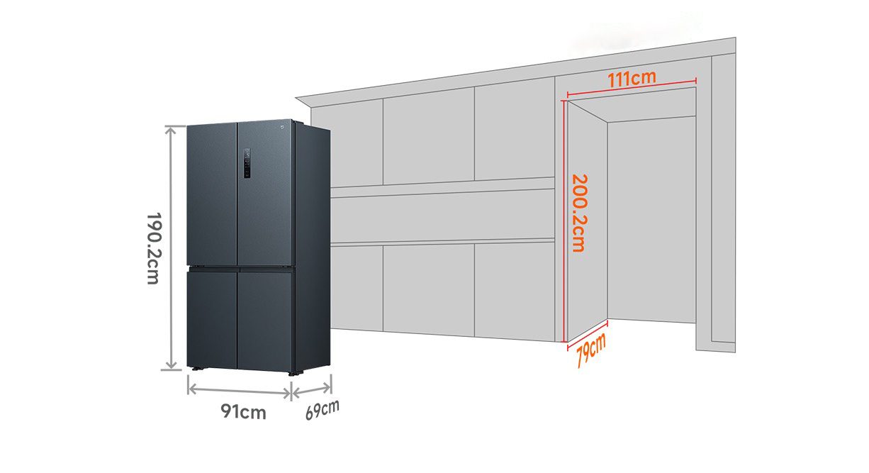 Tủ lạnh Xiaomi Mijia 606L, 4 cánh, ion khử khuẩn, cấp đông nhanh