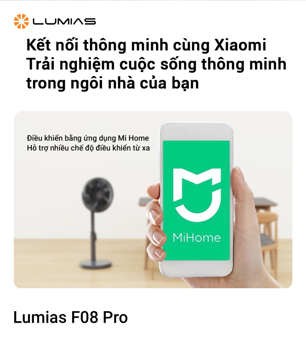 F08 Pro kết nối thông minh cùng Xiaomi
