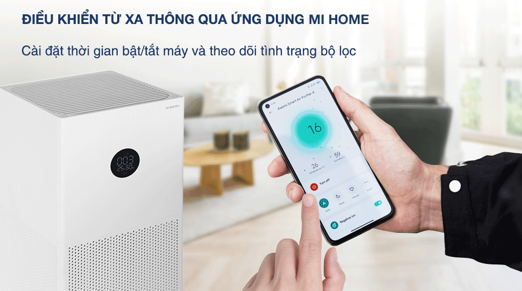 Máy lọc không khí Xiaomi Smart Air Purifier 4 lite - Điều khiển từ xa Máy lọc không khí Xiaomi Smart Air Purifier 4 lite - Điều khiển từ xa
