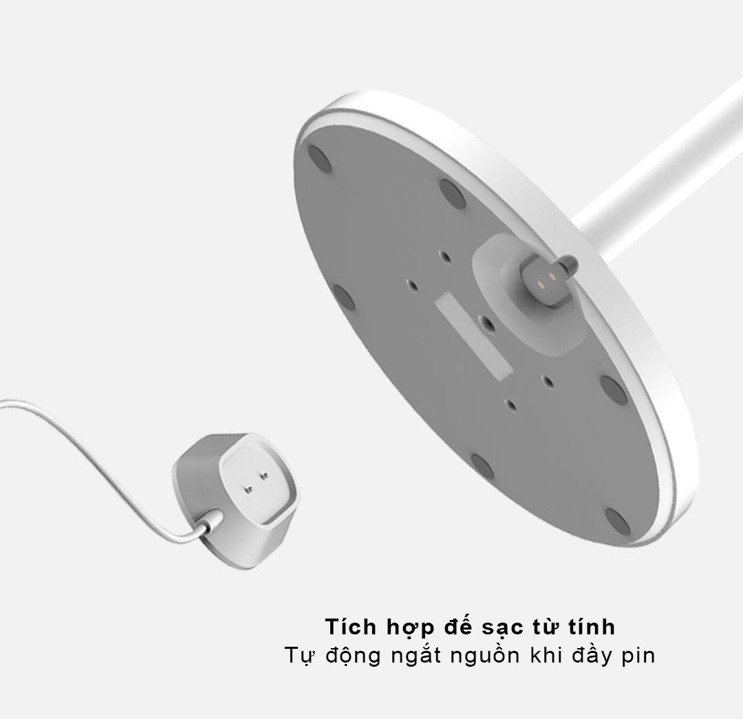 Quạt tuần hoàn không khí DC Inverter Xiaomi BPLDS05DM được tích hợp đế sạc từ tính, tự động ngừng sạc khi đầy pin