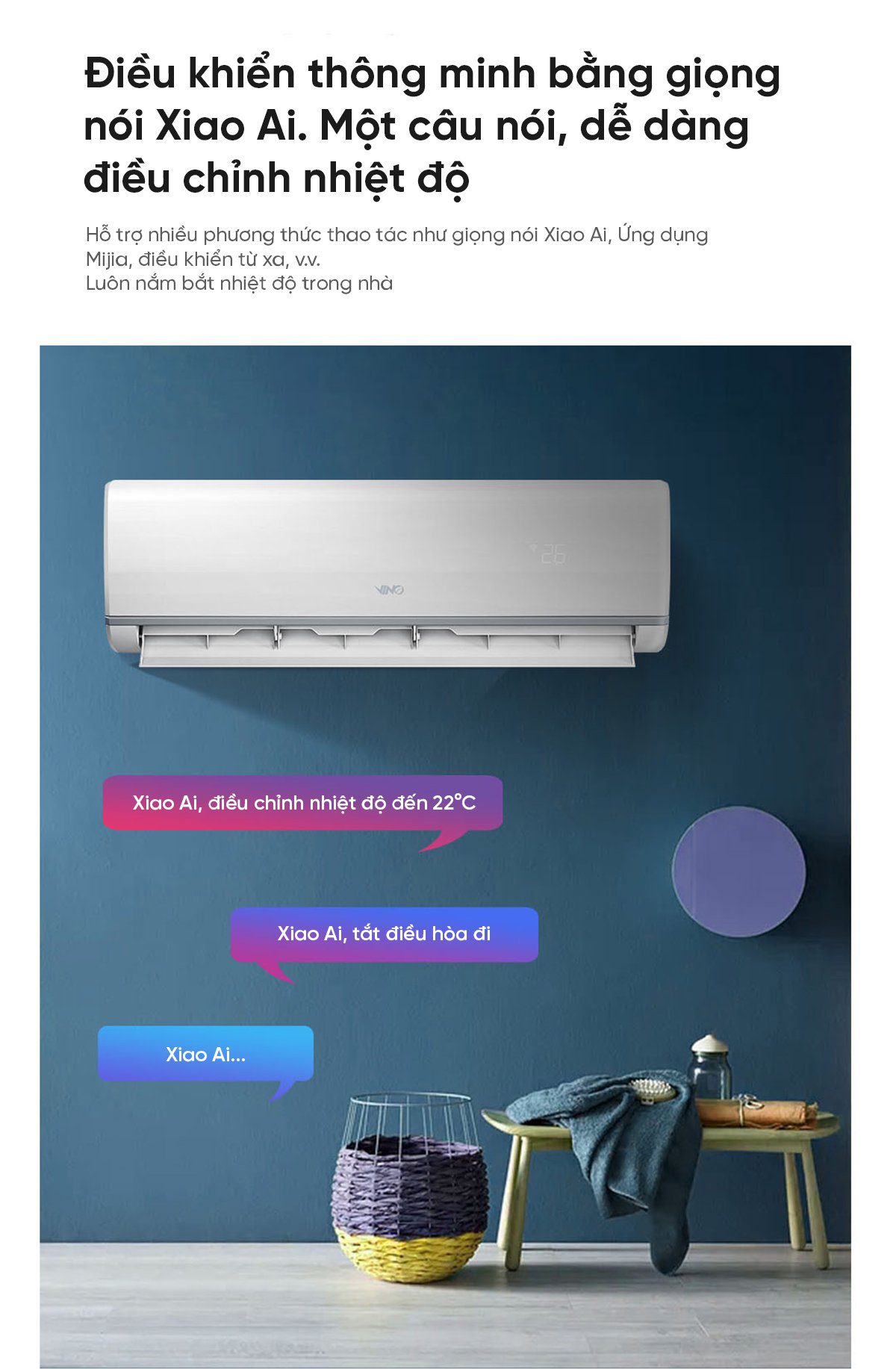 Điều hòa 2 chiều thông minh Xiaomi Vino 2HP Inverter KFR-50GW/V31AA1-N2