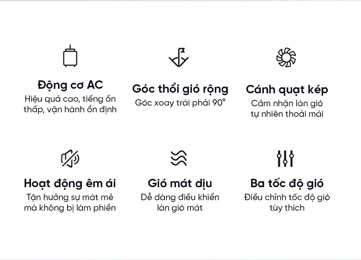 Quạt cây Xiaomi Viomi Động Cơ Không Chổi Than 18 Cánh