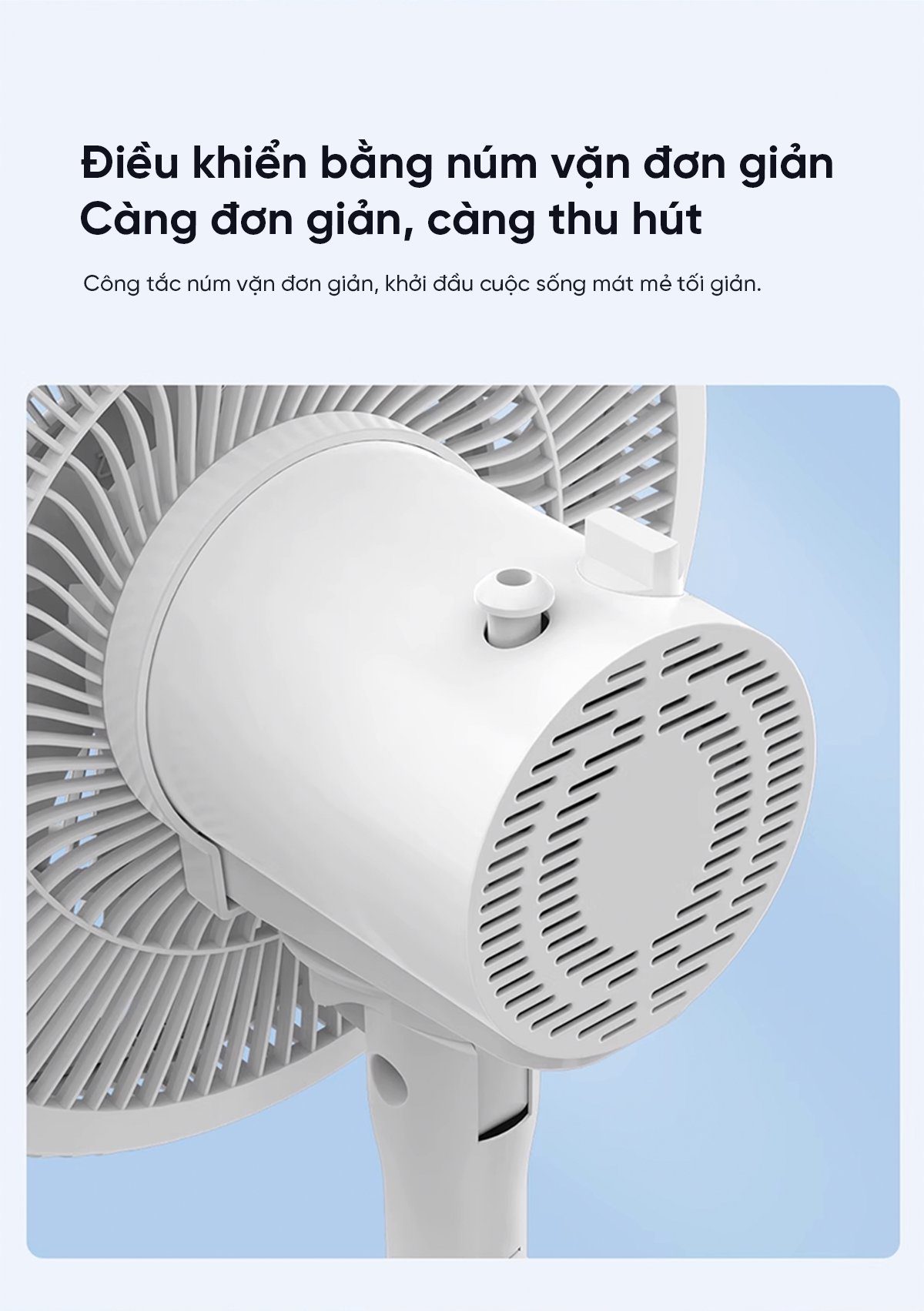 Quạt cây Xiaomi Viomi Động Cơ Không Chổi Than 18 Cánh