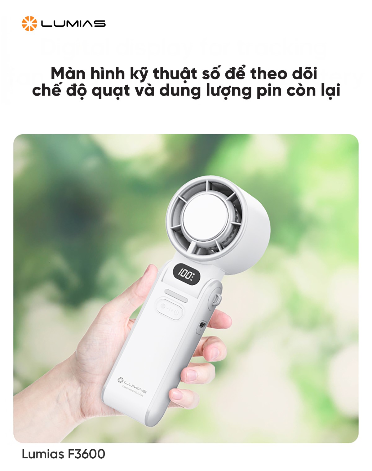 Lumias F3600 sở hữu màn hình kỹ thuật số hiện đại