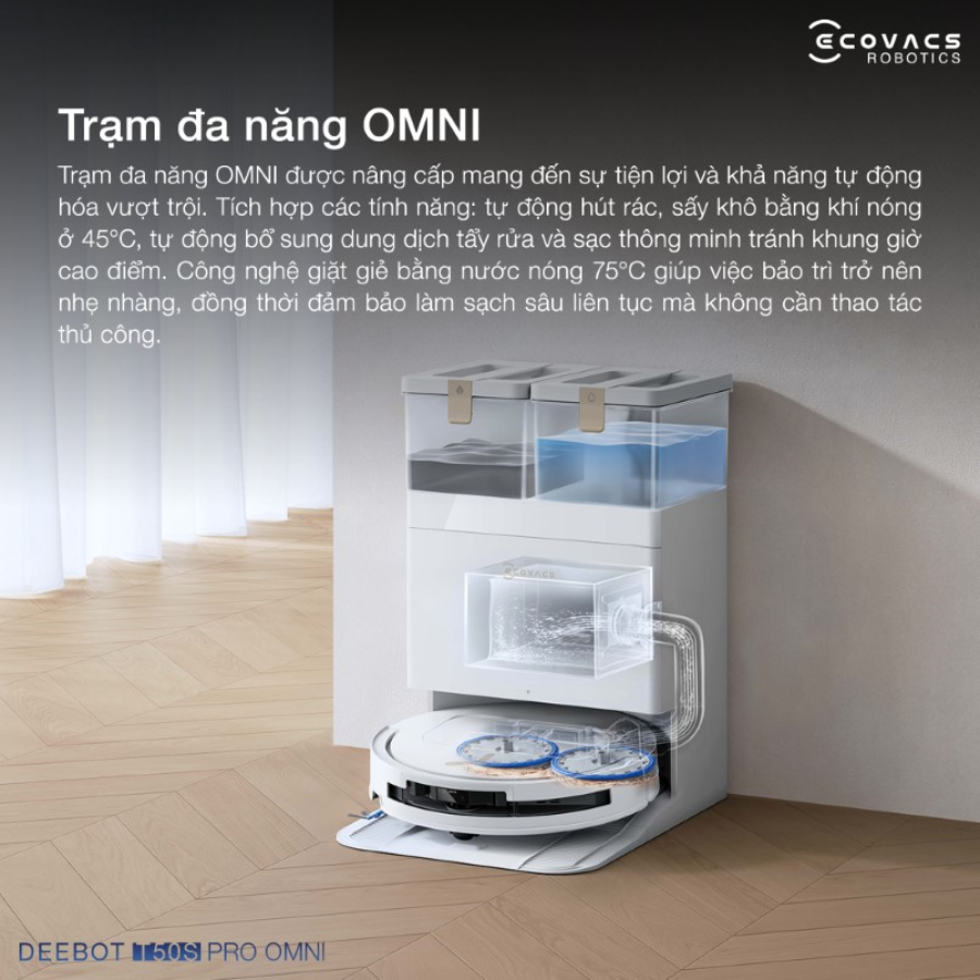 robot hut bui lau nha ecovacs deebot t50s pro omni 5