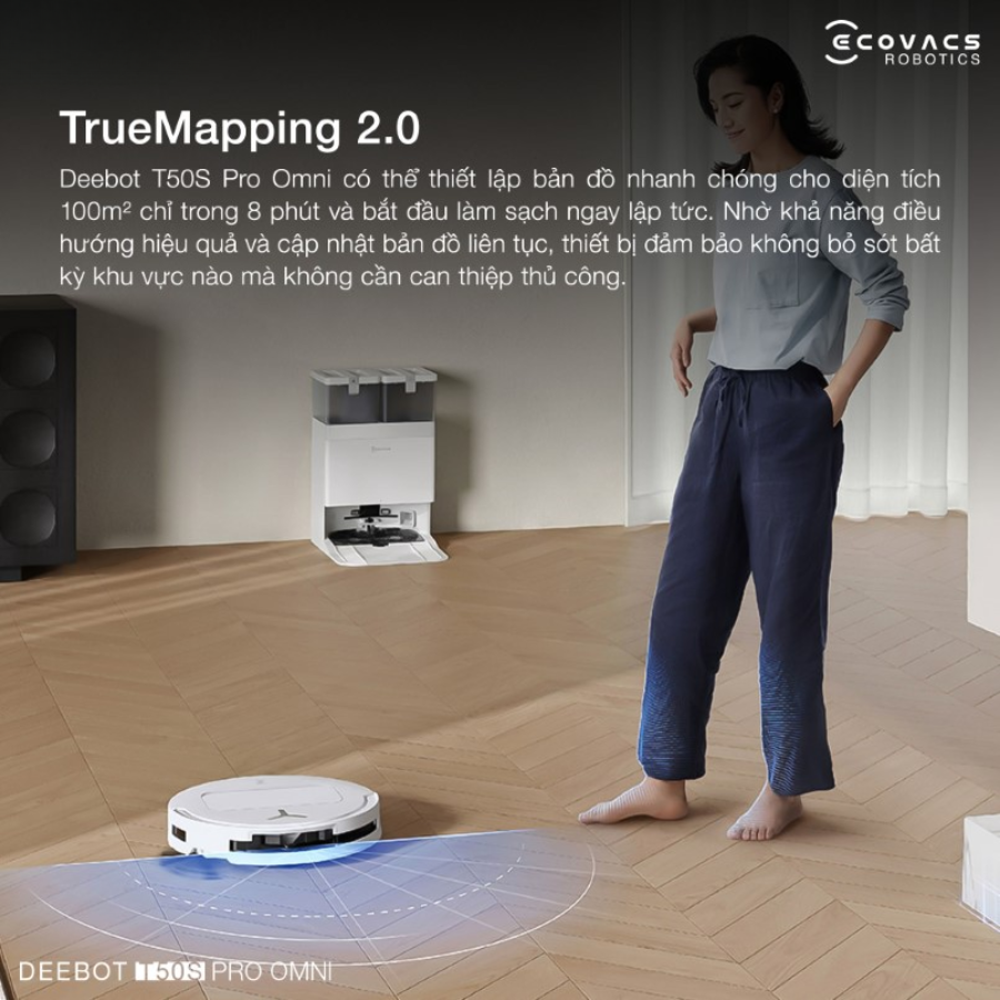 robot hut bui lau nha ecovacs deebot t50s pro omni 8