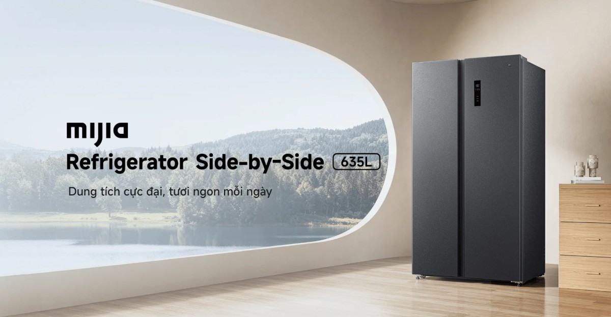 Tủ lạnh Xiaomi Mijia Refrigerator Side-by-Side 635L | Xám đá