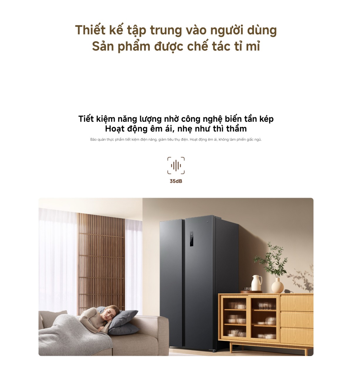 Tủ lạnh Xiaomi Mijia Refrigerator Side-by-Side 635L | Xám đá