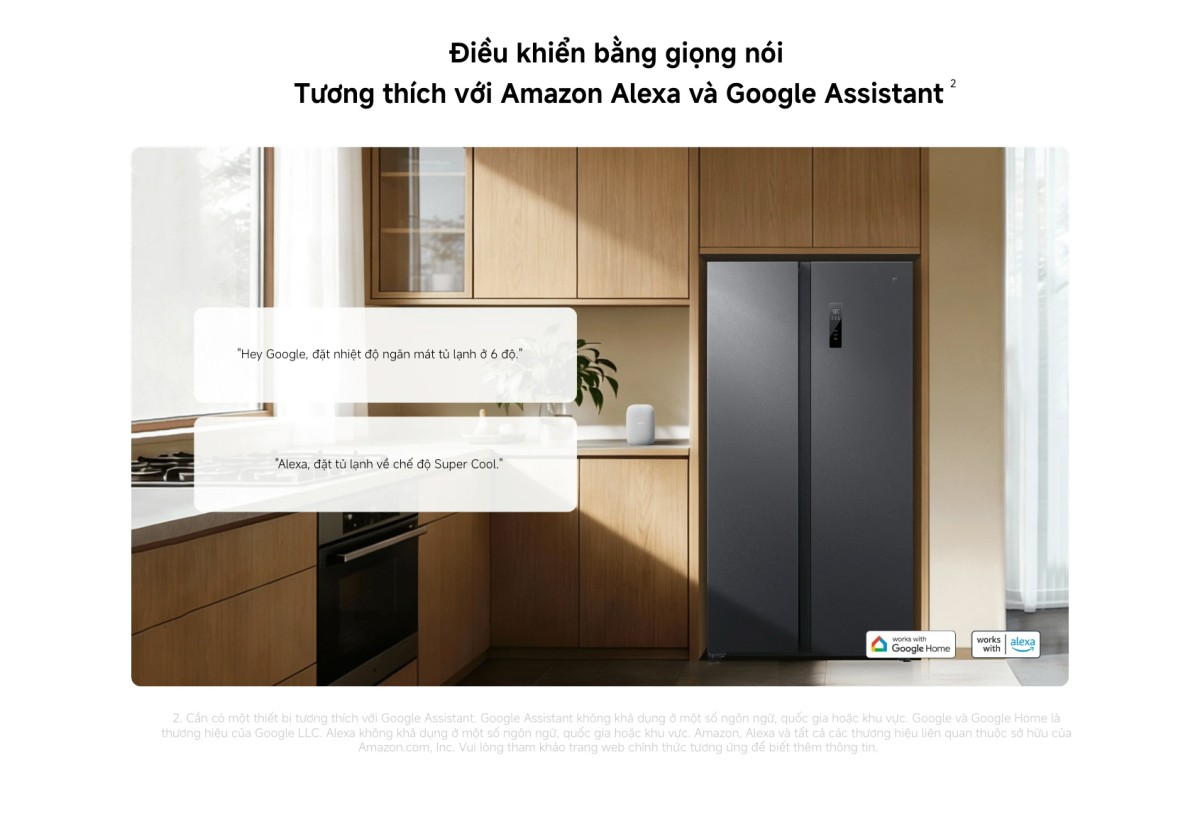 Tủ lạnh Xiaomi Mijia Refrigerator Side-by-Side 635L | Xám đá