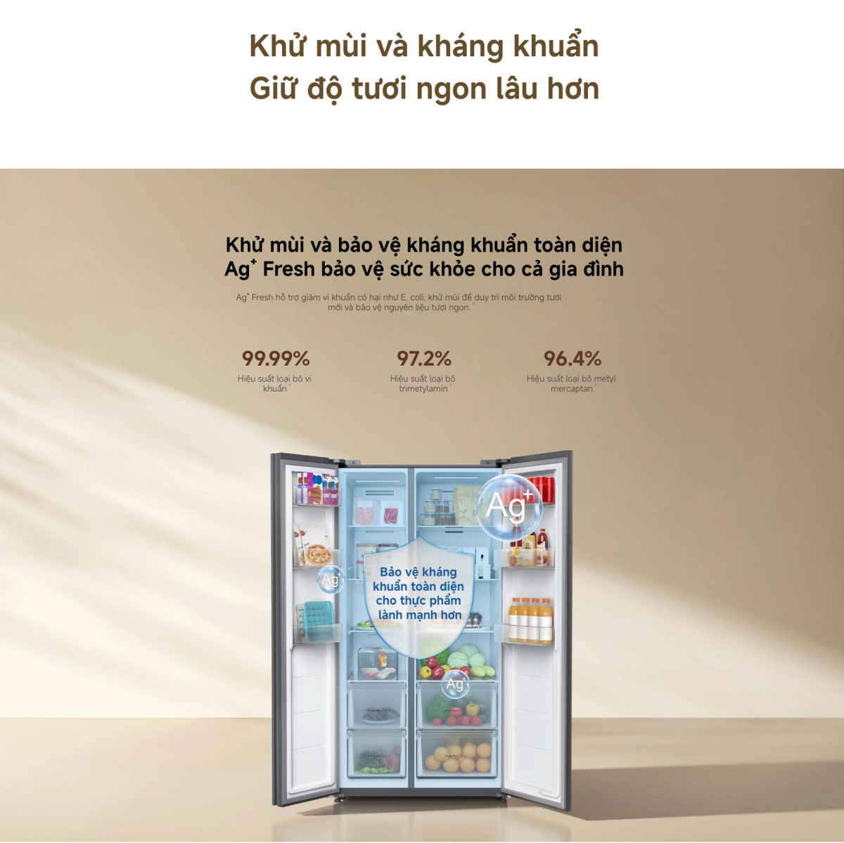 Tủ lạnh Xiaomi Mijia Refrigerator Side-by-Side 635L | Xám đá