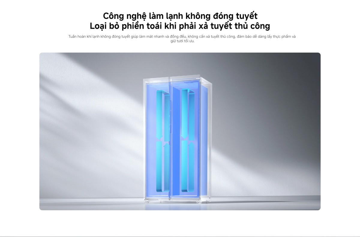 Tủ lạnh Xiaomi Mijia Refrigerator Side-by-Side 635L | Xám đá