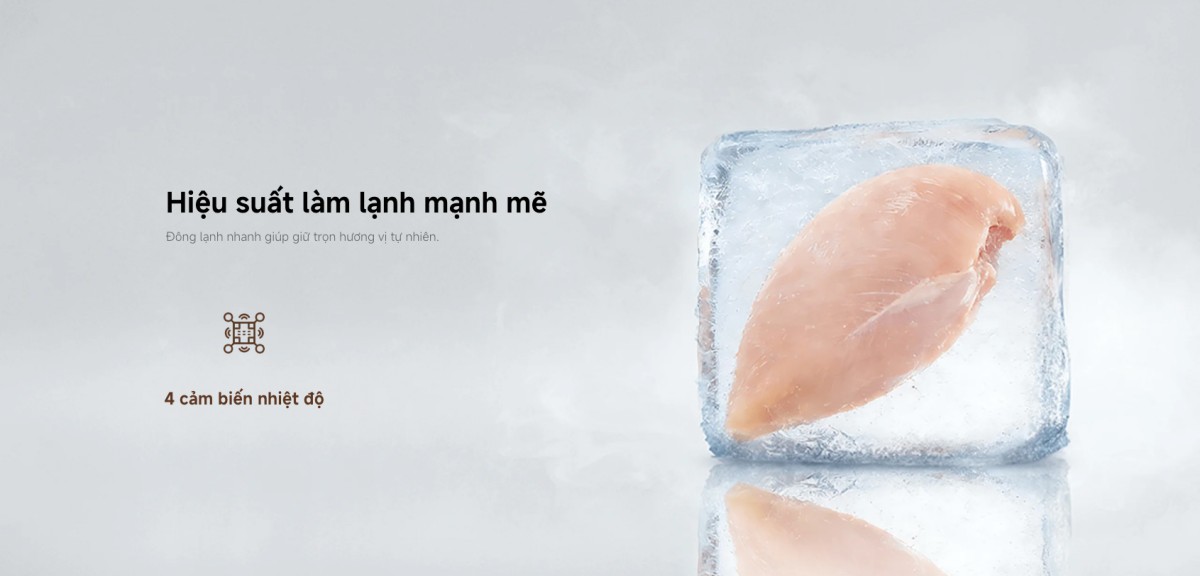 Tủ lạnh Xiaomi Mijia Refrigerator Side-by-Side 635L | Xám đá